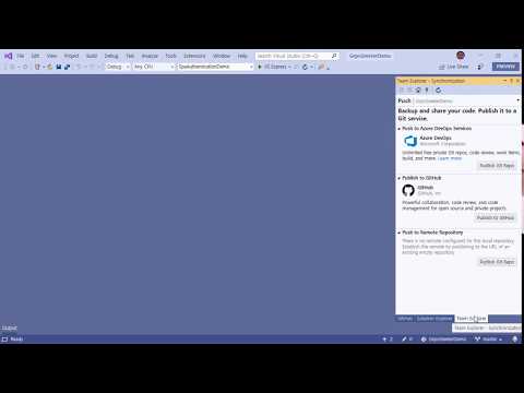 Visual Studio 2019의 솔루션을 GitHub 확장 기능을 사용하여 GitHub 리포지토리에 게시하기