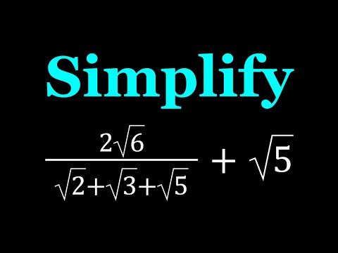 Simplifying A Radical
