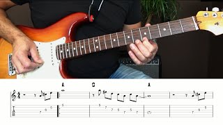 Blues Guitar Beginner - How To Play a Blues Using Triads