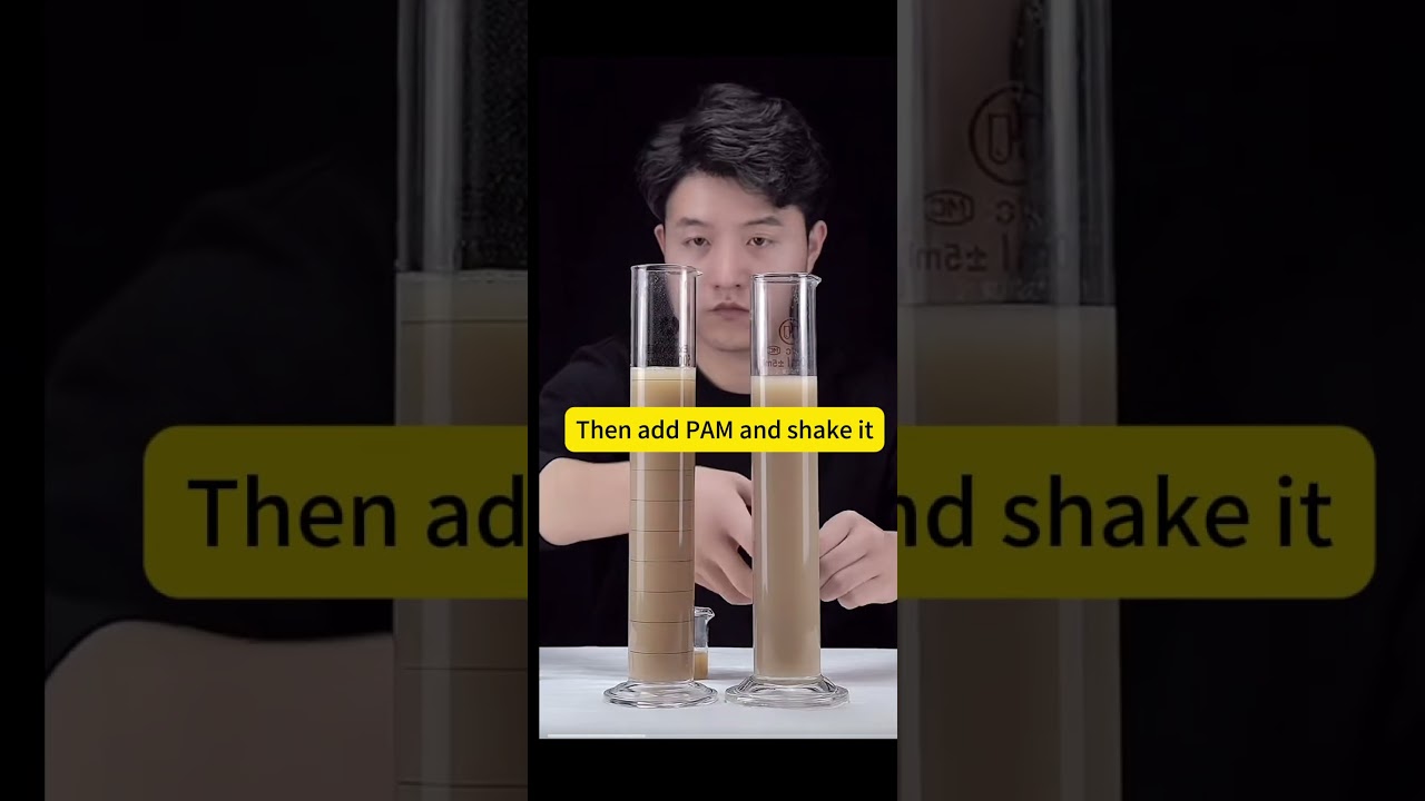 Polyacrymide made the sewage clear . 