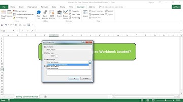 Where is the Excel Personal Macro Workbook Located?