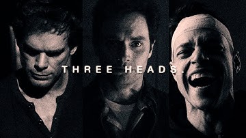 the dragon has three heads.