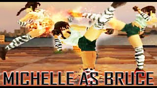 [TAS] Michelle With Bruce's Moves Gameplay - Tekken 2 (Arcade Version) (Requested)