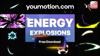 Free Cartoon Blast Elements — NRG and Explosions (Ae)