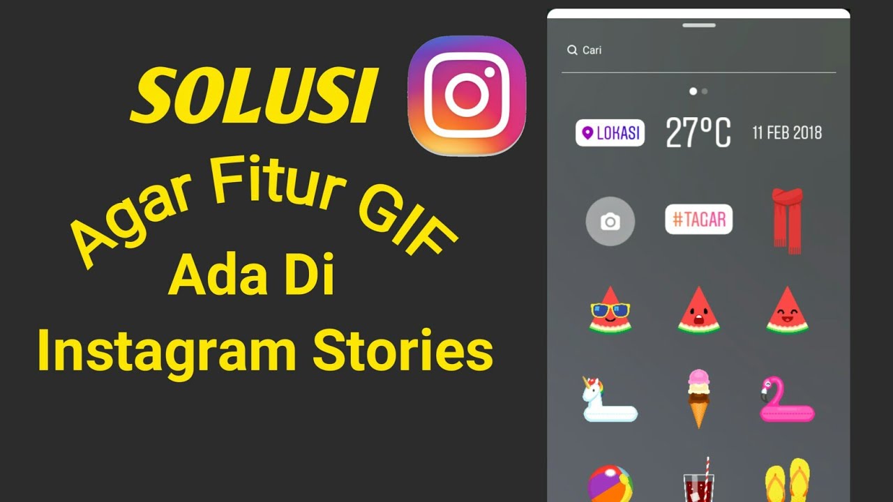 Solusi Agar GIF Muncul Di Instagram Stories YouTube