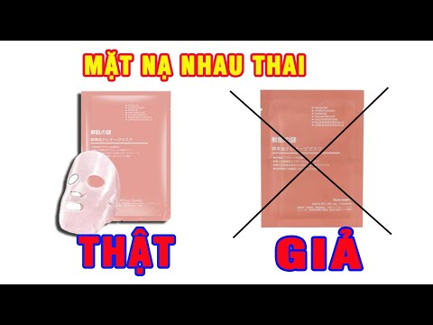 Phân Biệt Thật Giả - Mặt nạ nhau thai cừu tế bào gốc Rwine Beauty Nhật Bản Mới Nhất