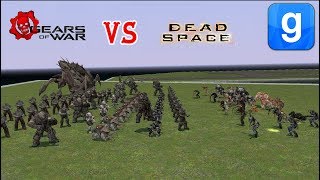 Gears Of War Locust horde VS DeadSpace Gmod NPC Battles