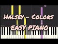 Halsey - Colors (Simple Piano Pop Songs) Sheet 琴譜 #easypiano #sheetmusic