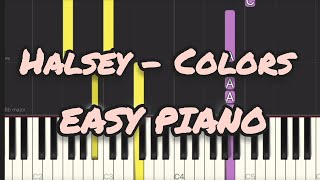 Halsey - Colors (Simple Piano Pop Songs) Sheet 琴譜 #easypiano #sheetmusic