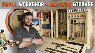 Ultimate DIY Tool Storage For Small Garage Workshops - Workshop Organizer by Woodshop Junkies 260,516 views 9 months ago 23 minutes