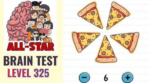 Brain Test All Star Level 325 | How many pizza slices are there? | Walkthrough