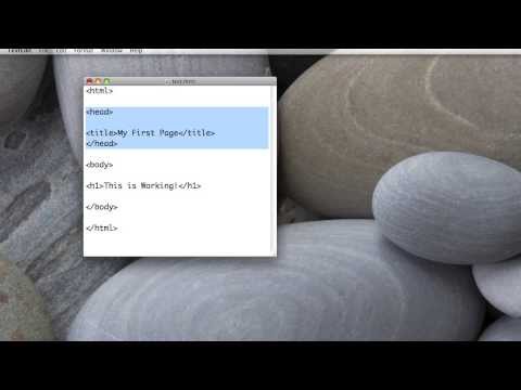 Coding HTML with Text Edit