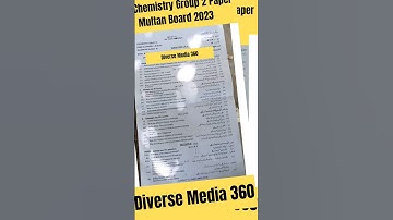 9th Chemistry paper group 2 Multan Board 2023| #9th #chemistry #solved #group2 #multanboard #evening