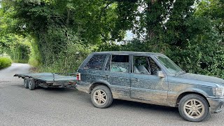 How to load a car onto a trailer without ramps or a winch