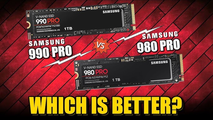 Samsung 990 PRO Series - 2TB PCIe Gen4. X4 NVMe 2.0c - M.2 Internal SSD  (MZ-V9P2T0B/AM)