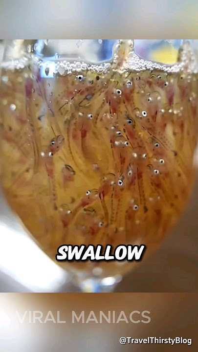 Live Fish Drink - Japanese Cuisine #shorts