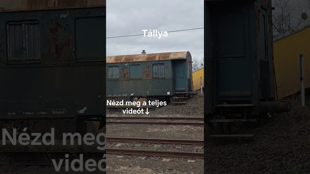 Tállya állomáson elhagyva 