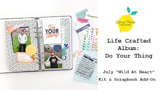 Do Your Thing Travelers Notebook Spread for Citrus Twist Kits