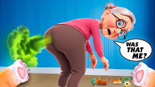 My Grandma Has a FARTING Problem! - I Am Cat VR screenshot 3