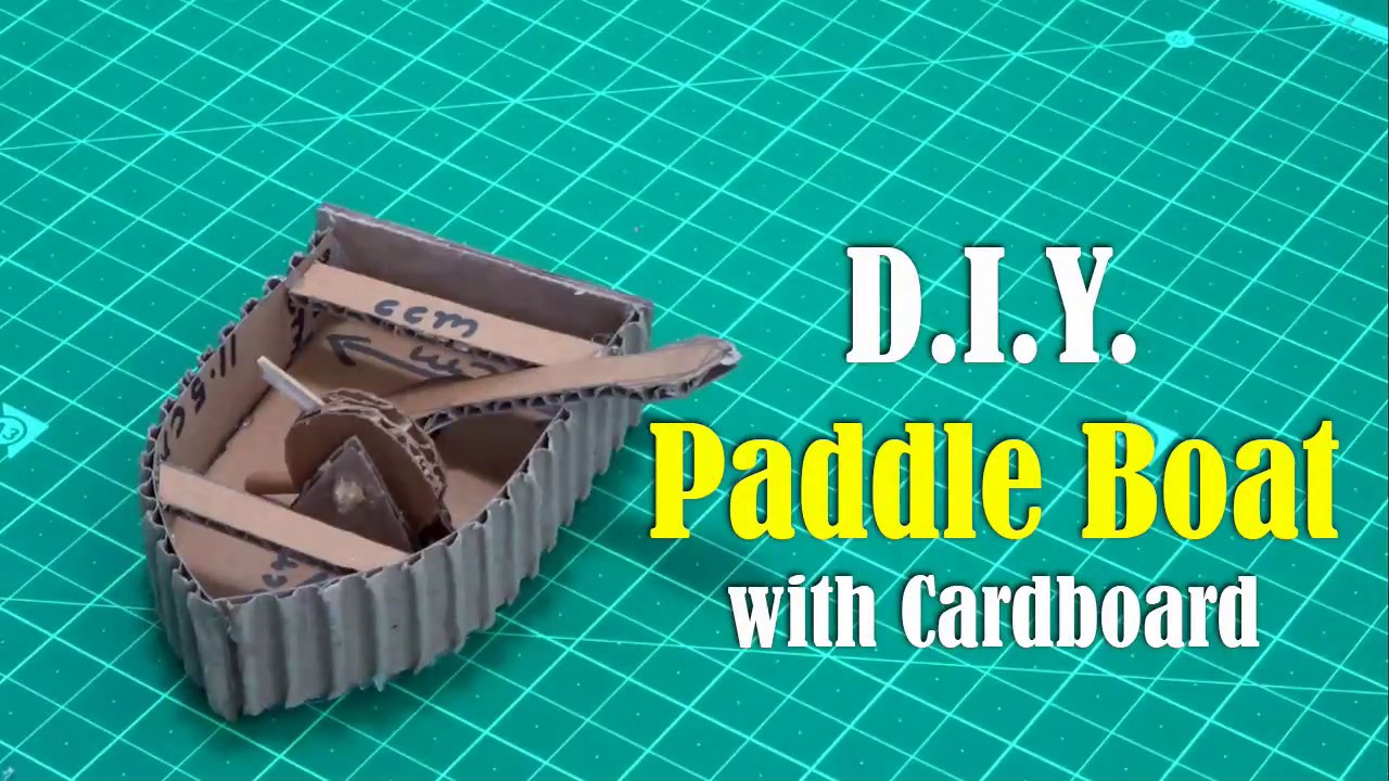 How to make a boat paddle out of cardboard