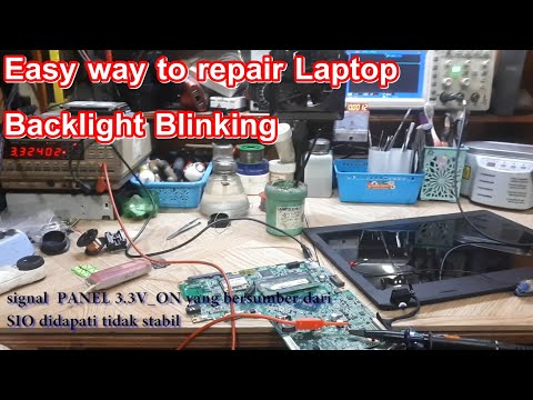 How to Repair Laptop Screen Backlight Problem #service vlog 9