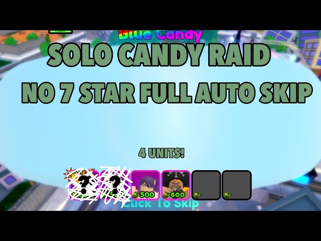 Candy Raid (4 Units), Solo Gameplay