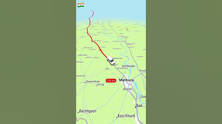 Car trip from New Delhi to Agra( India) 🚘 🇮🇳 #travelroutes #travelboast #cartrip #map