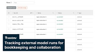 Tracking external model runs with Nextmv