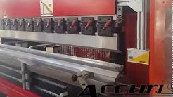 New AccurL Full CNC Press Brake with 8+1 axis Delem DA66T System With 2D 3D Graphical Programming