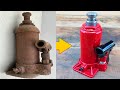 30 year old amazing restoration of 16ton hydraulic jackgiant truck hydraulic jack repair 