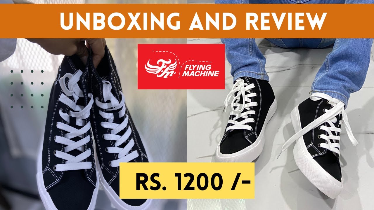 FLYING MACHINE | Contrast Sole | Sneakers | Unboxing and Review | Video  2024 🔥 - YouTube