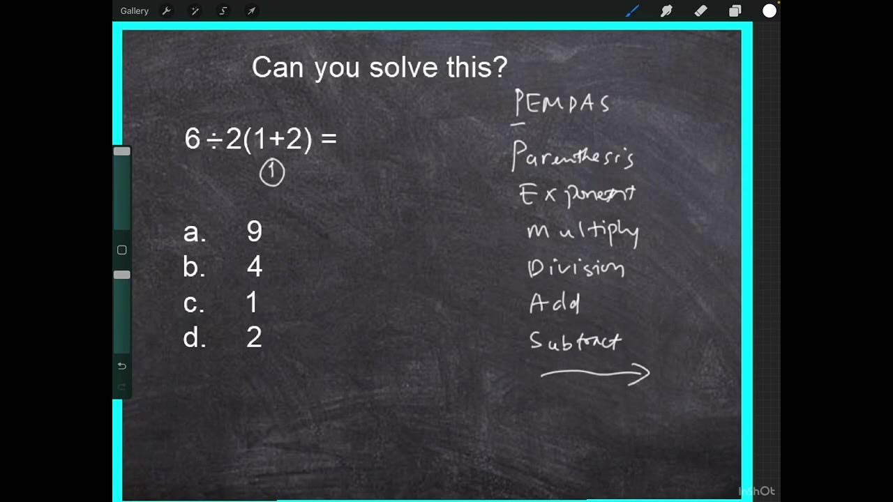 PEMDAS; Parentheses, Exponent, Multiply, Divide, Add, Subtract - YouTube
