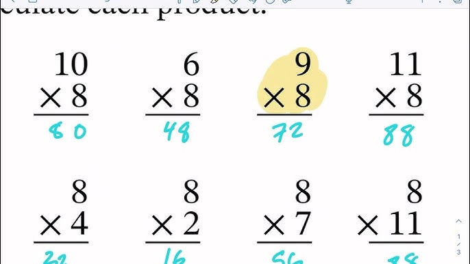 math-drills-multiplying-by-8-youtube for Free Printable Multiplication Drill Worksheets Math-Drills: Multiplying by 8 - YouTube for Free Printable Multiplication Drill Worksheets