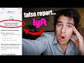 deactivated by Lyft over a false report...