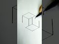 Easy optical illusion draw  shorts