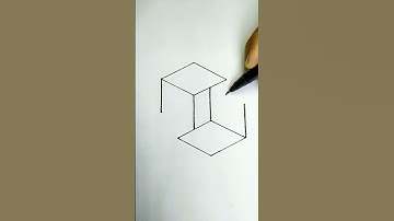 Easy optical illusion draw | #shorts