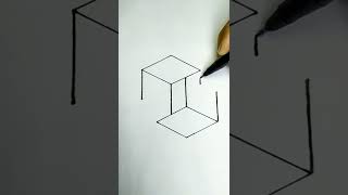 Easy optical illusion draw | #shorts screenshot 5