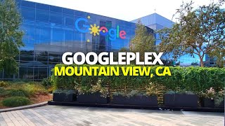 Exploring the Googleplex in Mountain View, California USA Walking Tour #googleplex #mountainview