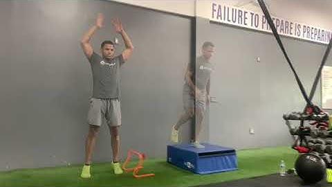 Lateral Hurdle Jump to Lateral Box Jump with Single Leg Landing