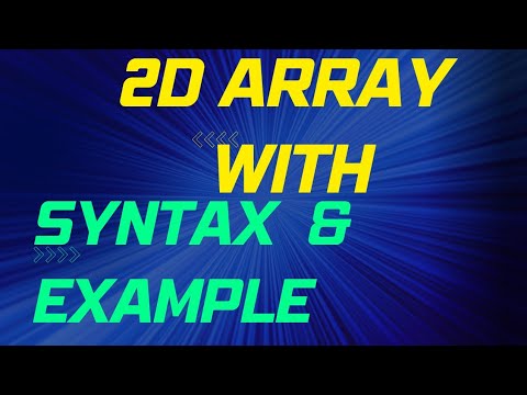 2D Array with syntax &example | Two Dimension Array #c #coding #trending #array