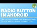 Learn android app development - Radio Button - UI Tutorial [Master Android]