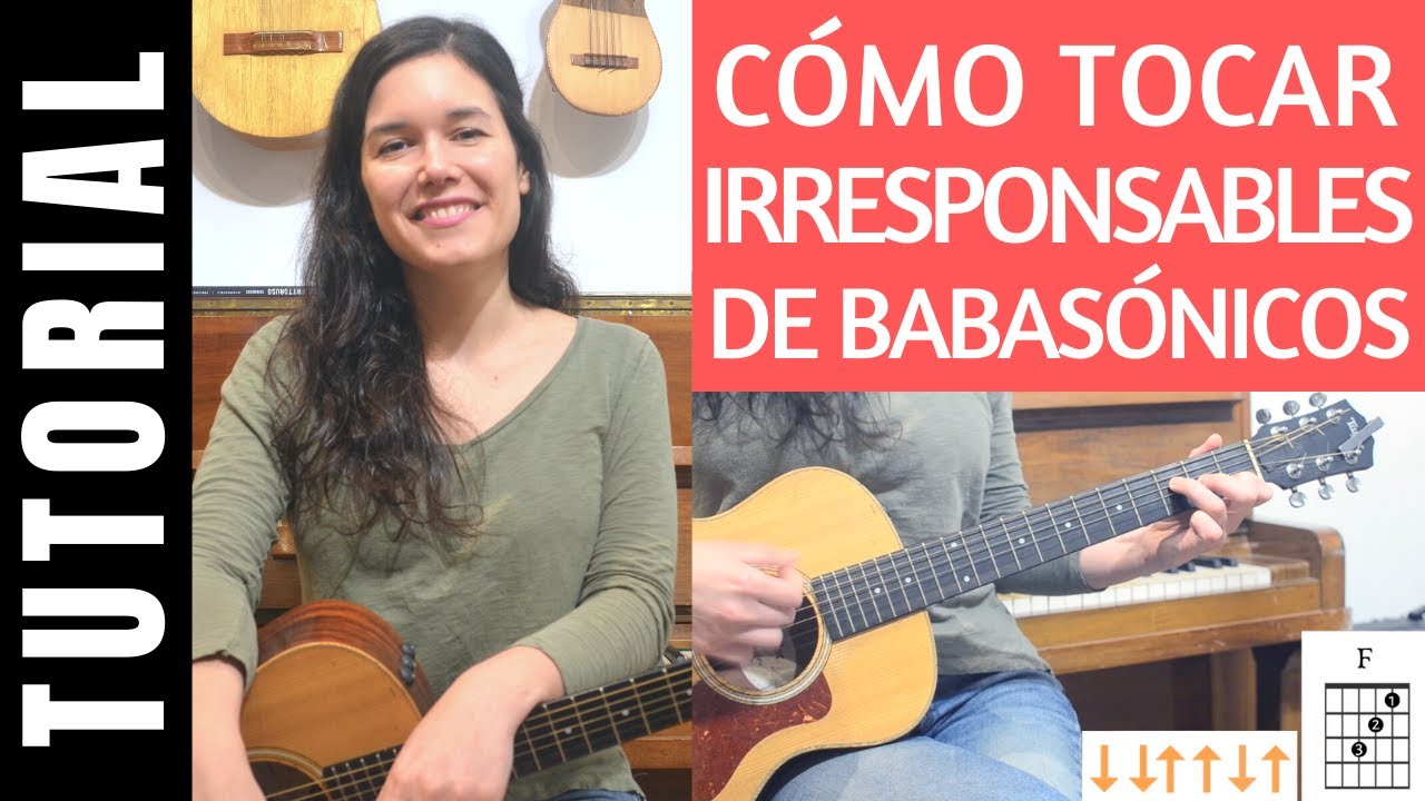 cómo tocar IRRESPONSABLES de BABASÓNICOS en guitarra tutorial