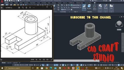 AutoCAD Mechanical 3D Practice Exercise (Full Tutoria)