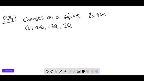 Four point charges are located at the corners of a square that is 8.0 cm on a side. The ch…