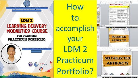HOW TO MAKE LDM2 PRACTICUM PORTFOLIO? | LEARNING DELIVERY MODALITIES COURSE