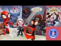 SPIDEY AND HIS AMAZING FRIENDS TOYS GHOST SPIDER &amp; SPIN vs. RHINO READ ALOUD STORYTIME