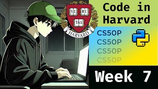 Celebrity 🔴 LIVE  CS50 Python | Log 75| Week 7  | Studying with Harvard for 1 Hour Wealth