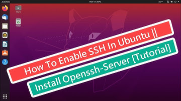 How to Enable SSH in Ubuntu || Install Openssh-Server [Tutorial]