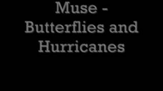 Miniatura de vídeo de "muse - butterflies and hurricanes - lyrics"