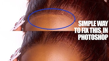 FIX FRONTAL LACE ISSUE IN PHOTOSHOP EASILY HAIR RETOUCHING